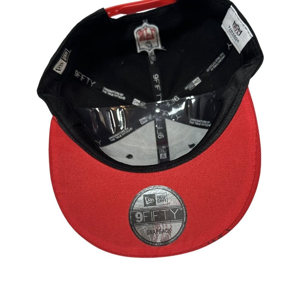 New Era Atlanta Falcons Snapback Hat Cap Flat Brim With Logo 9Fifty NFL Football - Picture 6 of 8